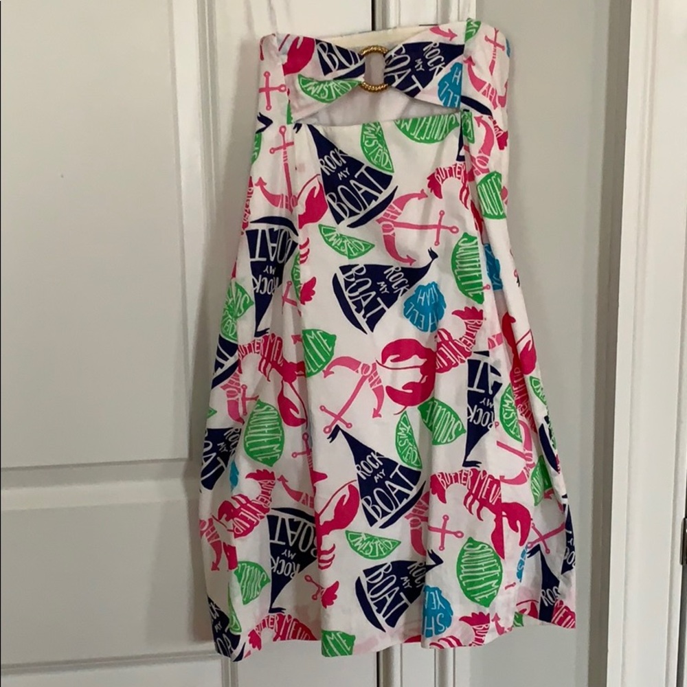 Lilly Pulitizer strapless dress